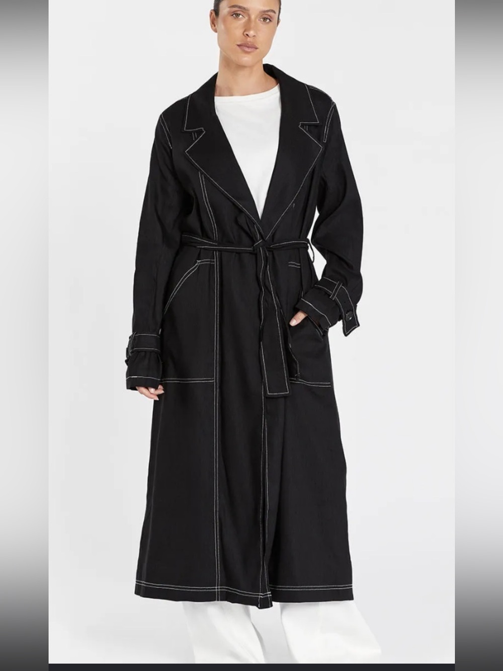DISSH MAEL BLACK TRENCH